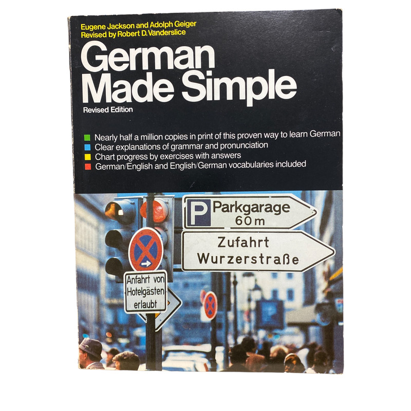 German Made Simple; Revised Edition – Eugene Jackson, 0385199112, paperback