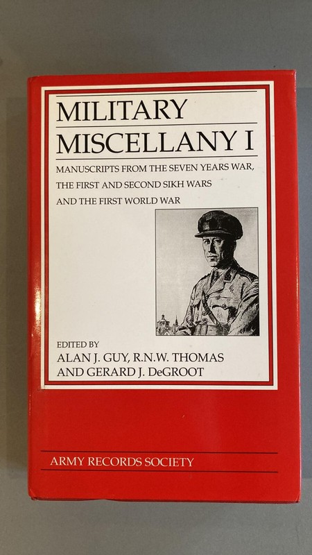 1997 Manuscripts from the Seven Years War, First, Second Sikh Wars & WW1