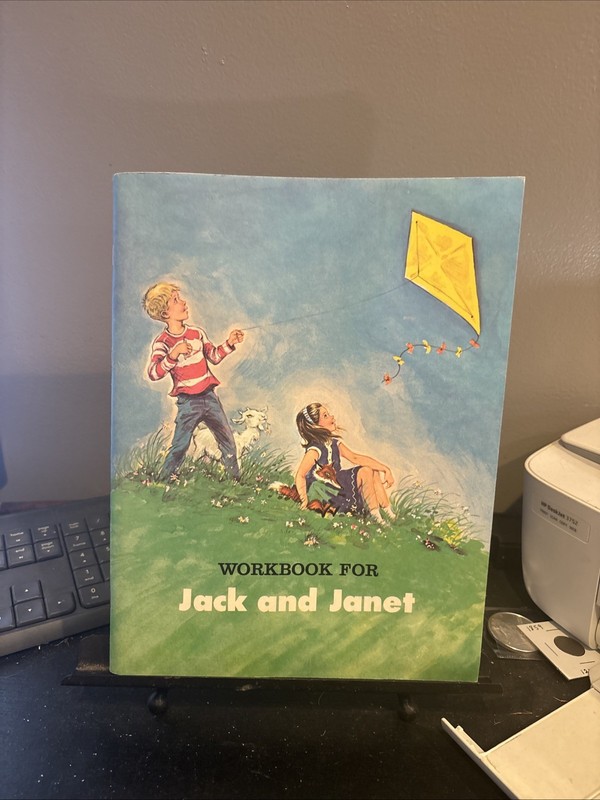 1966 Reading “Workbook For Jack And Janet” 1st Grade English Workbook