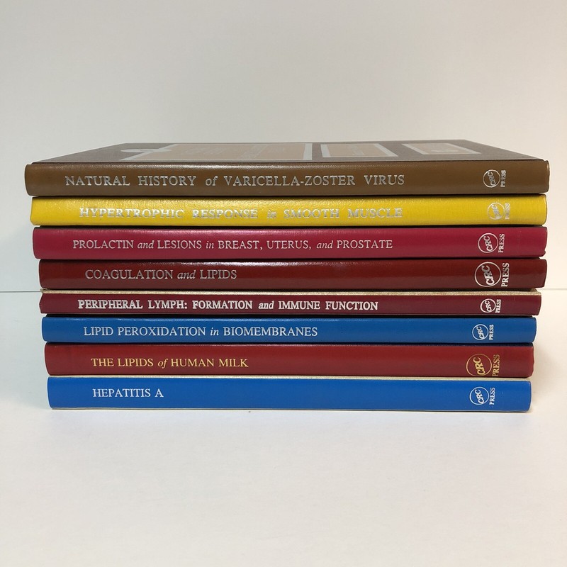 CRC Press Book Lot of Eight Books Various Topics and Authors
