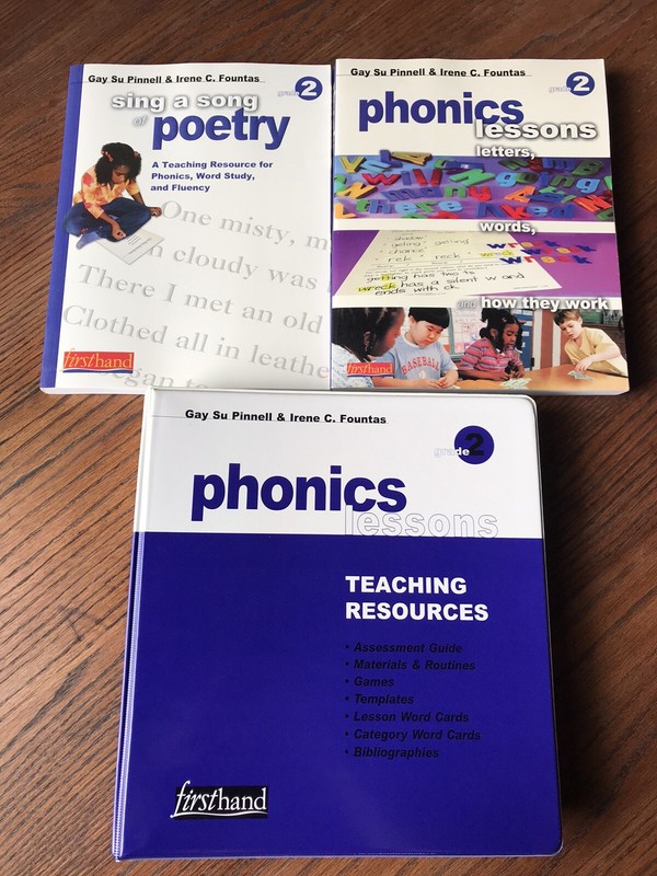 Fountas & Pinnell Grade 2 Phonics Teacher Guide Lessons & Poetry Resources Lot