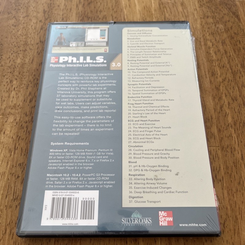 McGraw Hill Physiology Interactive Lab Simulation 3.0 PC CD=ROM Win Mac NEW gallery