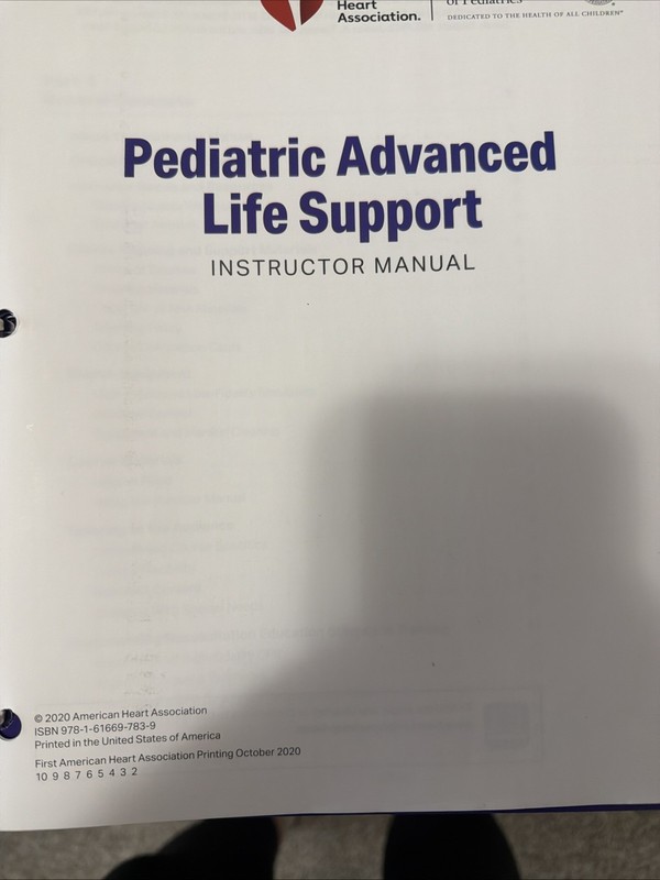 PALS Instructor Manual (2020 AHA Guidelines) - Textbook Binding By AHA - NEW gallery