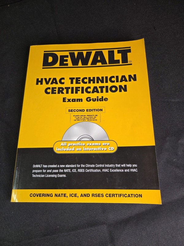 DeWalt HVAC Technician Certification Exam Guide Second Edition Paperback