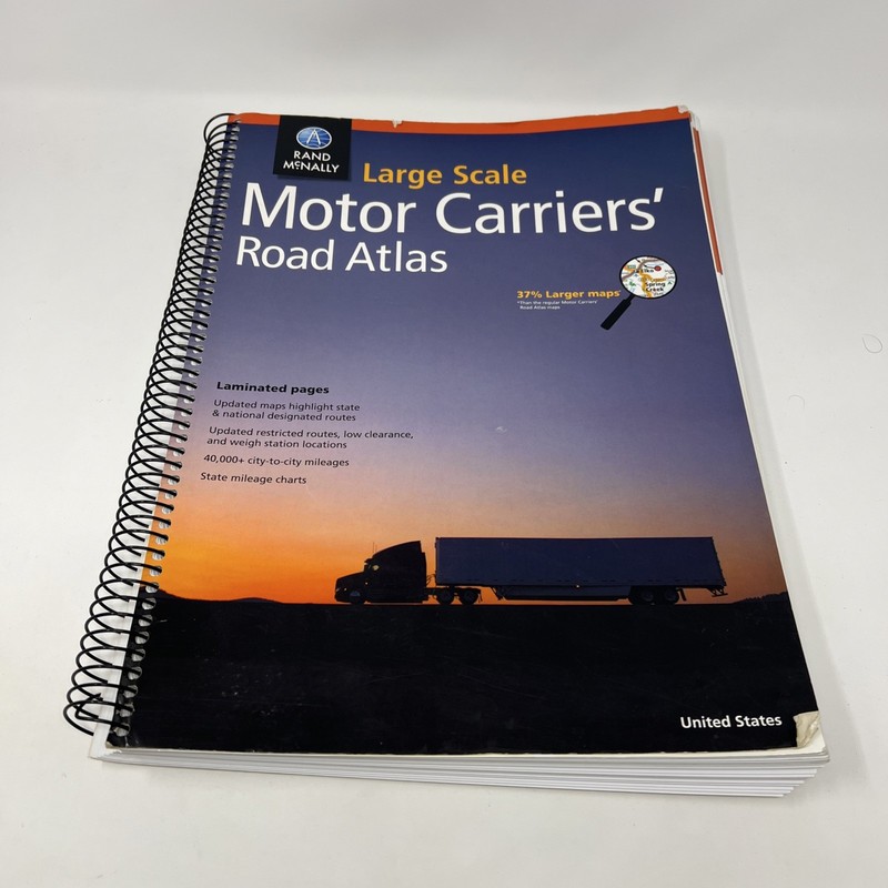 Rand Mcnally Large Scale Motor Carriers’ Road Atlas by Rand McNally (2018,…