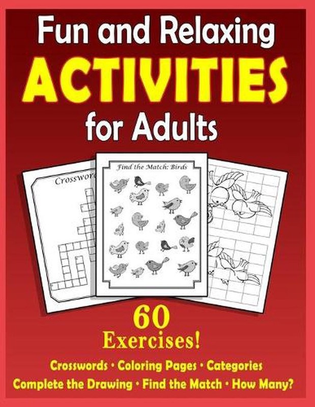 Fun and Relaxing Activities for Adults: Puzzles for People with Dementia [Large-