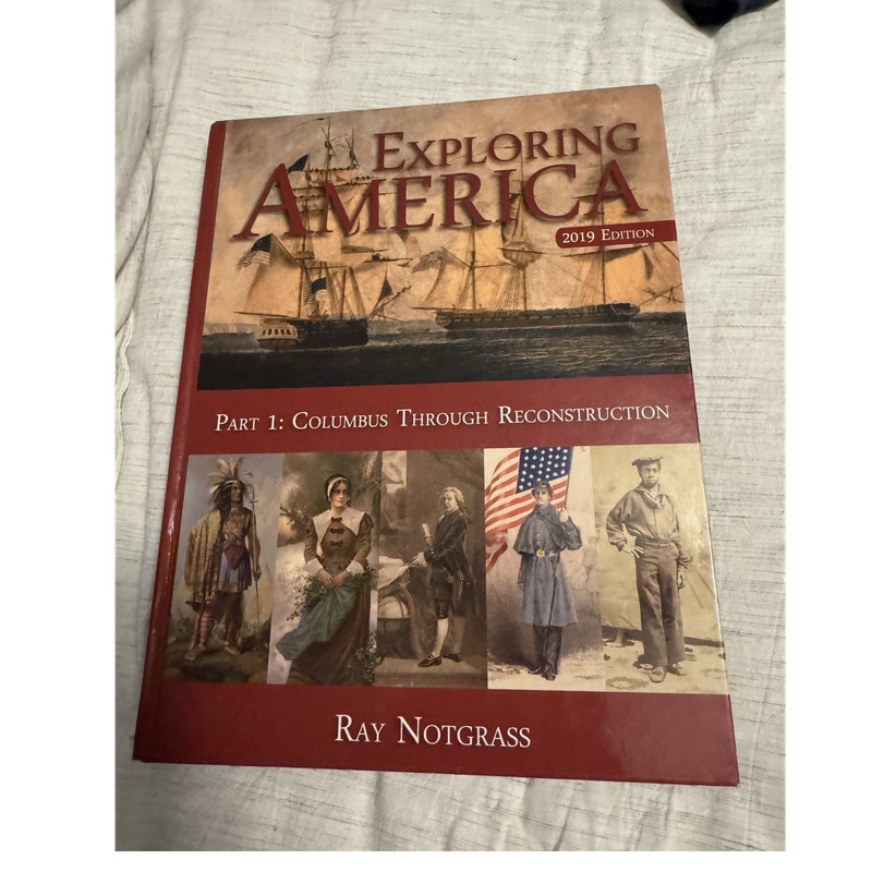Notgrass Exploring America 2019 Hardcover Set Parts 1&2 + Voices + Guide/Key