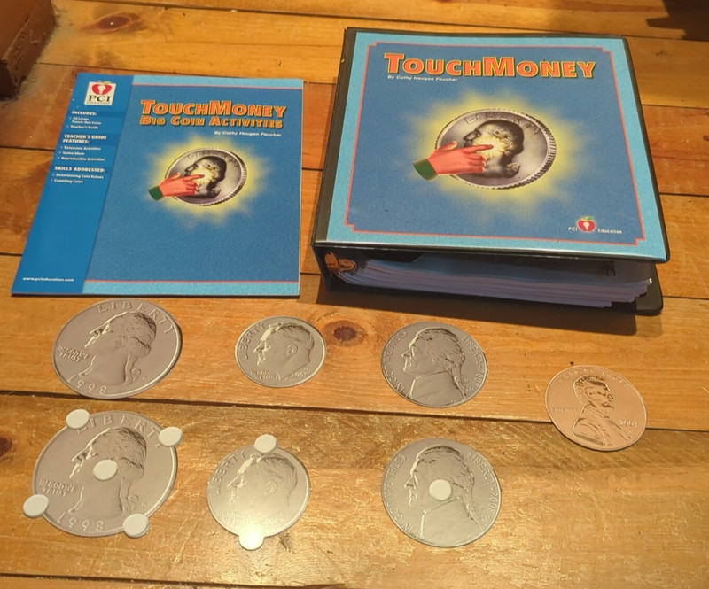 TouchMoney Binder Kit with Worksheets and Coin Resources (Missing Page 55)