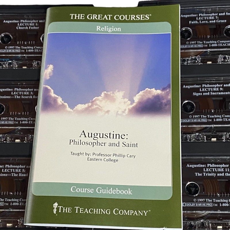 The Great Courses Augustine Philosopher & Saint Guide book 6 Cassette Tapes NOS