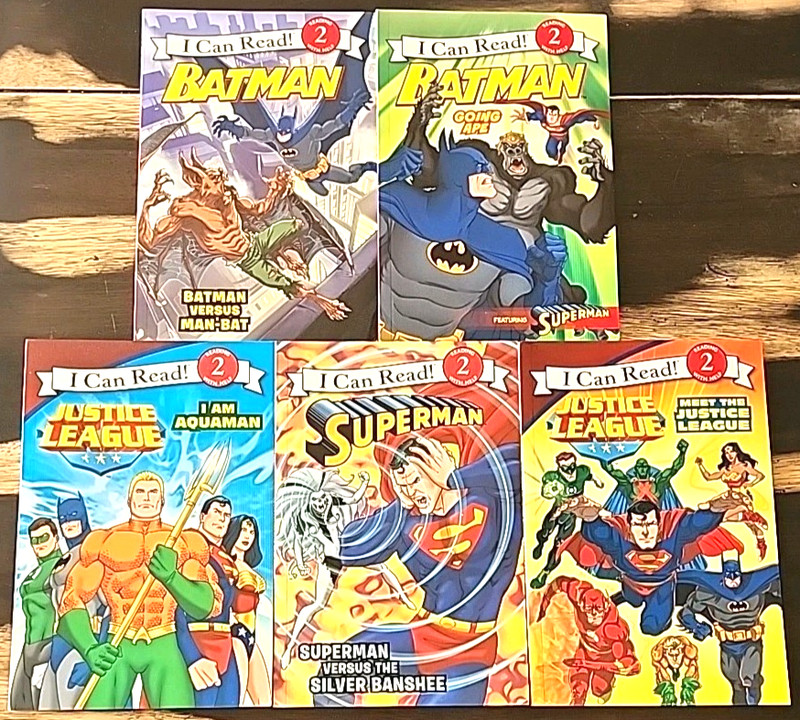 5 Book Box Set Justice League Reading Collection I Can Read! Level 2