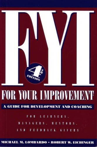 FYI For Your Improvement by Michael M Lombardo