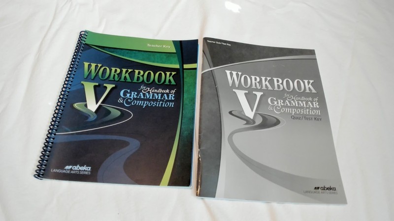 Abeka Grammar And Composition Workbook V for Handbook of Grammer & Comp Set
