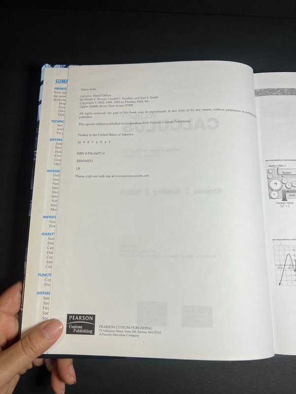 Vol 1 Calculus Textbook Custom Edition for Math 135 Rutgers University w/ CD-ROM gallery