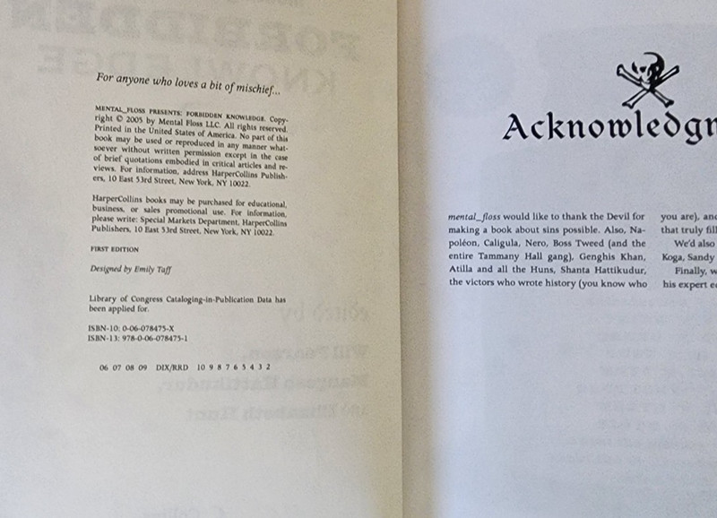FORBIDDEN KNOWLEDGE : A Wickedly Smart Guide to History's NAUGHTIEST BITS pb gallery