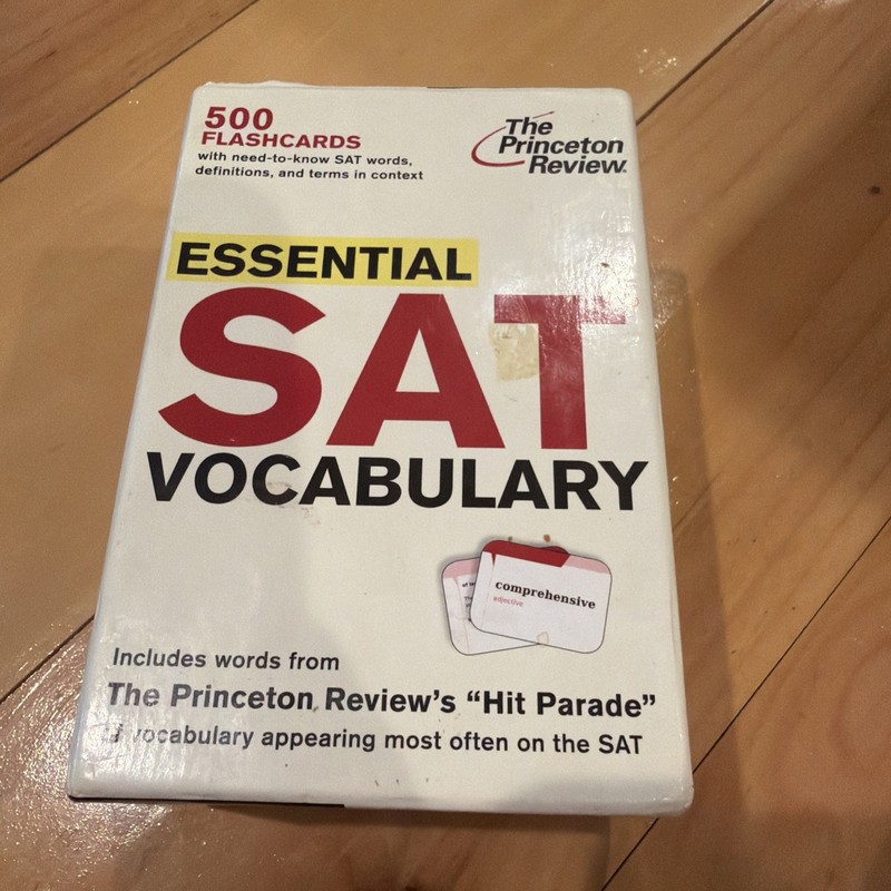 College Test Preparation: Essential SAT Vocabulary Princeton Review -Flash Cards