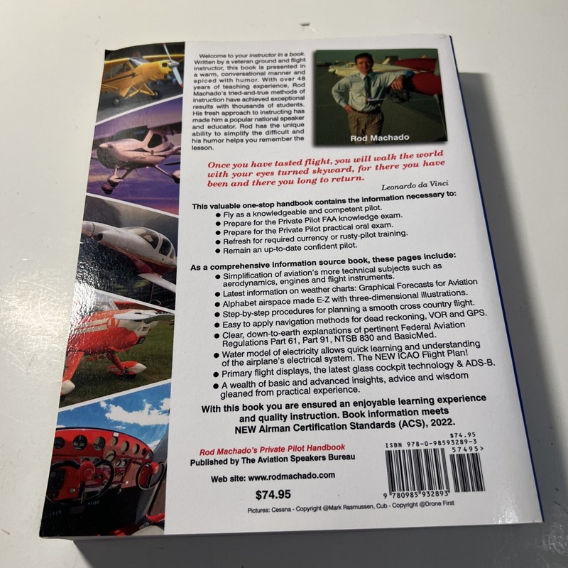 Rod Machado's Private Pilot Handbook by Brian Weiss (1996, Trade Paperback) VG gallery