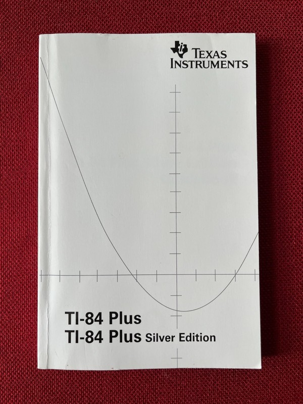 Ti 84 Plus Silver Edition Manual Guidebook 2005 Texas Instruments