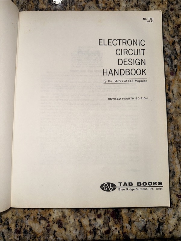 Vintage Electronic Circuit Design Handbook Revised 4th Edition TAB Books gallery