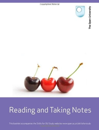 Reading and Taking Notes by The Open University Paperback / softback Book The