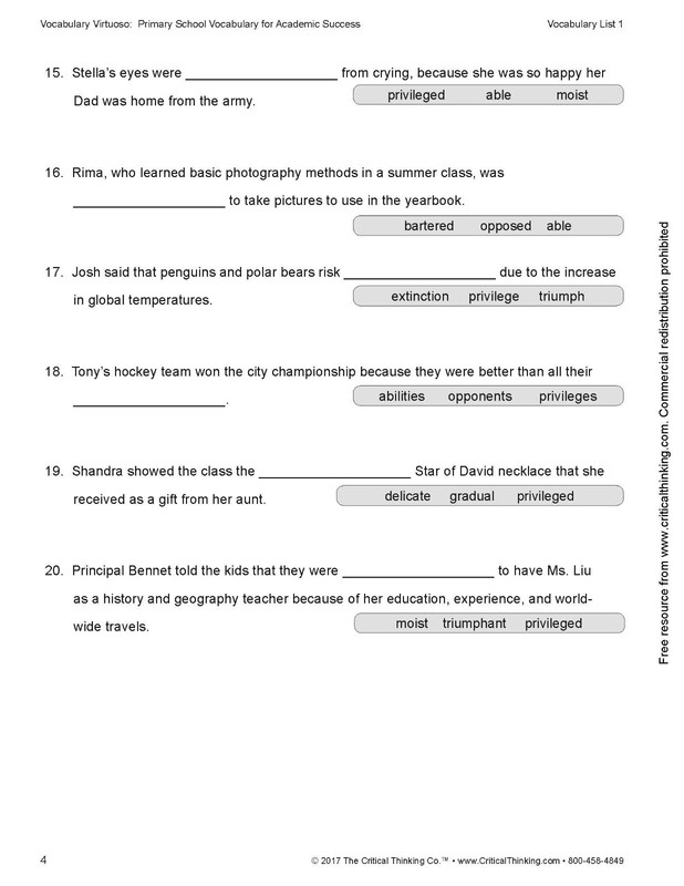Vocabulary Virtuoso: Primary School Vocabulary for Academic Success (Gr. 2-3) gallery