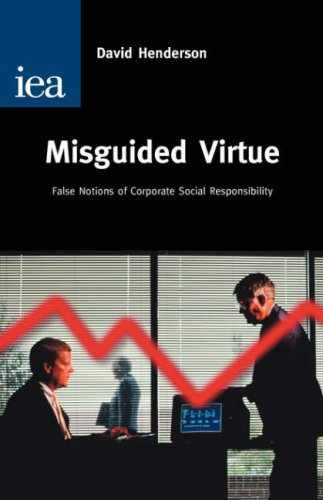 Misguided Virtue (Hobart Paper, 142) – Paperback, by Henderson David – Very Good
