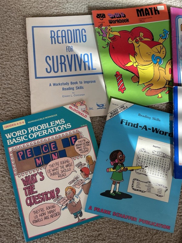 8 Mixed Study Guides Books Books Elementary Grades 2-6 Reading Spelling Math gallery