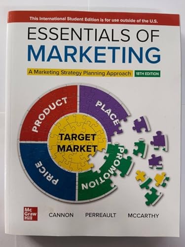ISE Essentials of Marketing by Joseph Cannon