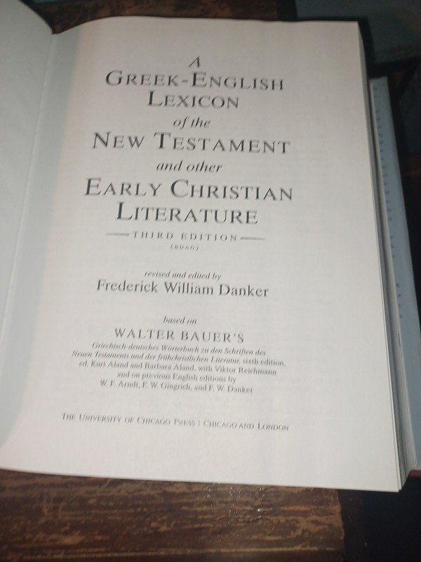 A Greek-English Lexicon of the New Testament Early Christian Life Bauer Danker gallery