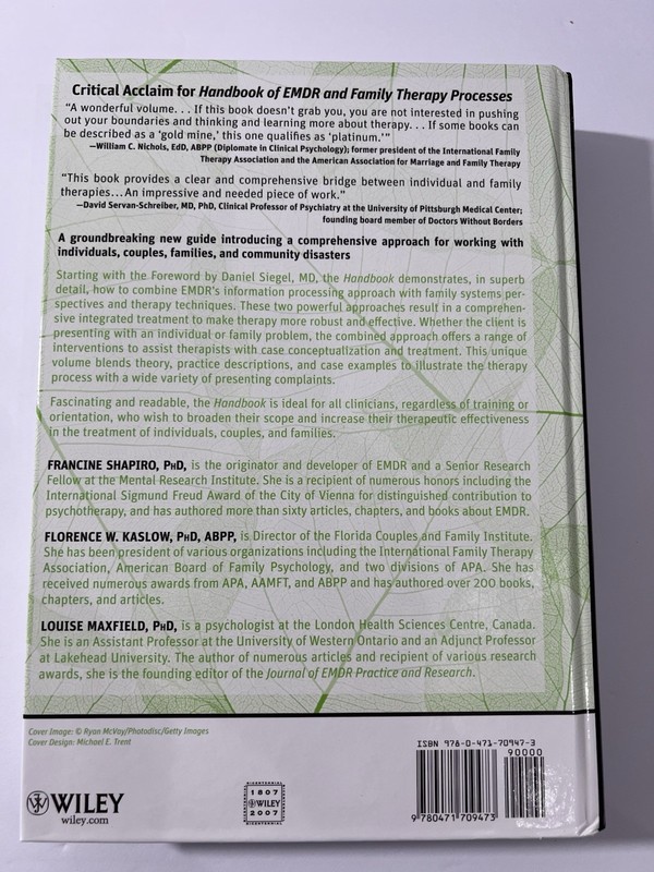 Handbook of EMDR and Family Therapy Processes HC Francine Shapiro Wiley gallery