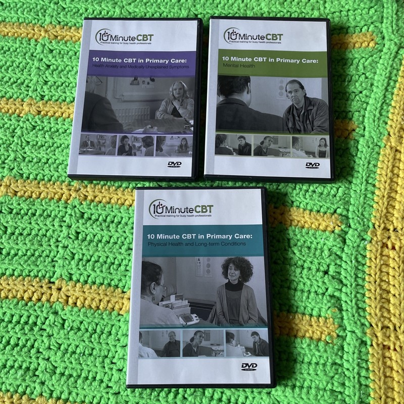 10 Minute CBT Cognitive Behavioural Therapy Primary Care 3 DVD NHS Training Set