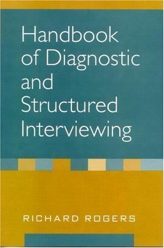 Handbook of Diagnostic and Structured Int- 1572306785, Richard Rogers, hardcover