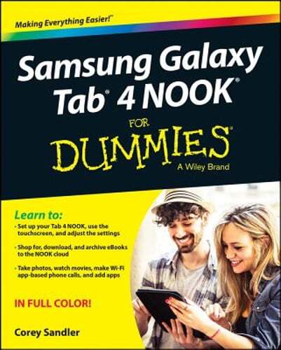 Samsung Galaxy Tab 4 Nook for Dummies by Corey Sandler: Used