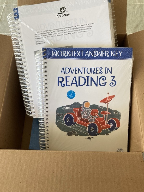 NEW BJU Press 3rd grade ADVENTURES IN READING 3 Complete Subject Kit 3rd ed gallery