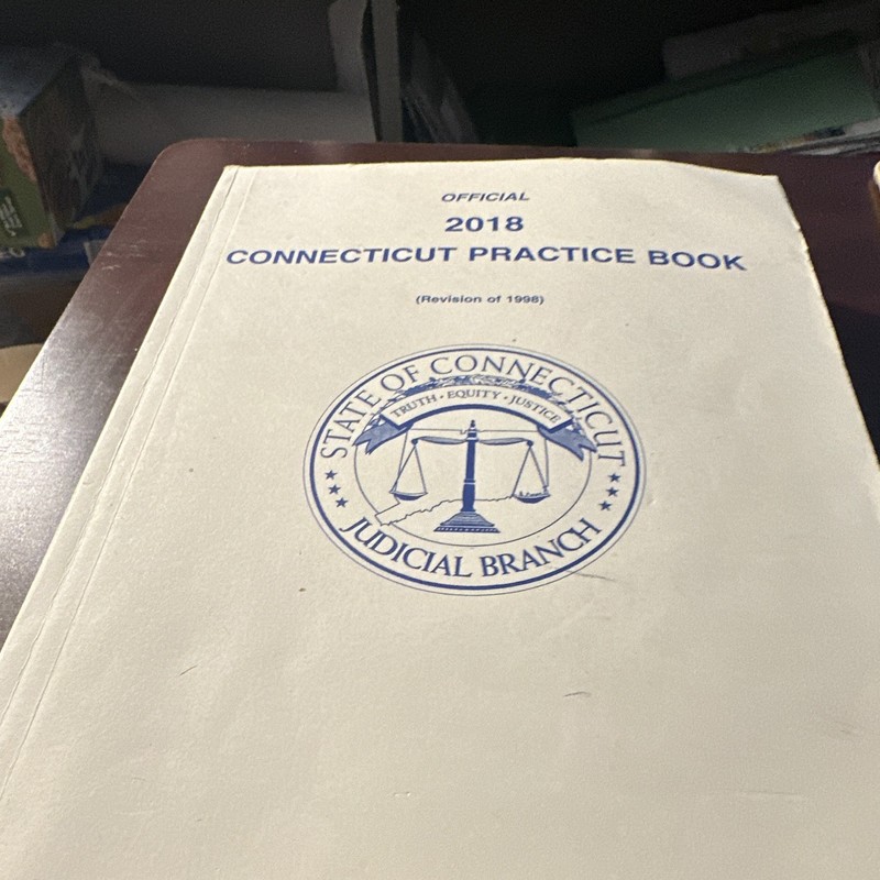 Connecticut Official 2018 Practice Book Law Textbook Revised (1998 Revision)