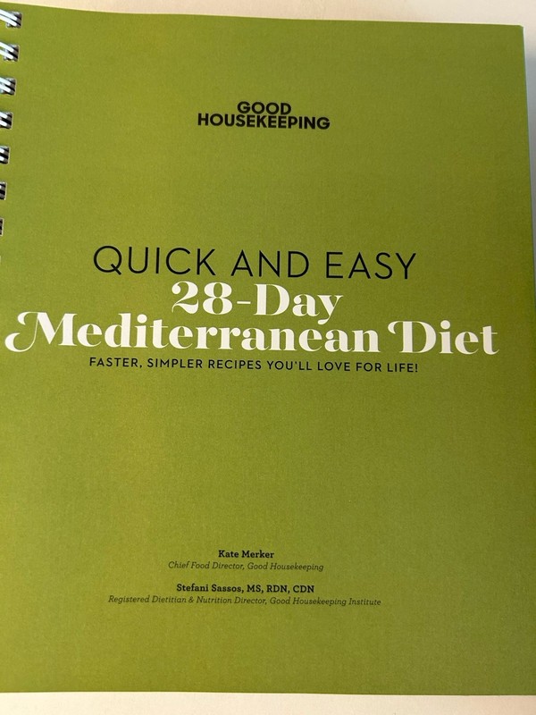 Good Housekeeping Quick Easy 28 Day Mediterranean Diet Spiral Bound Cook Book gallery