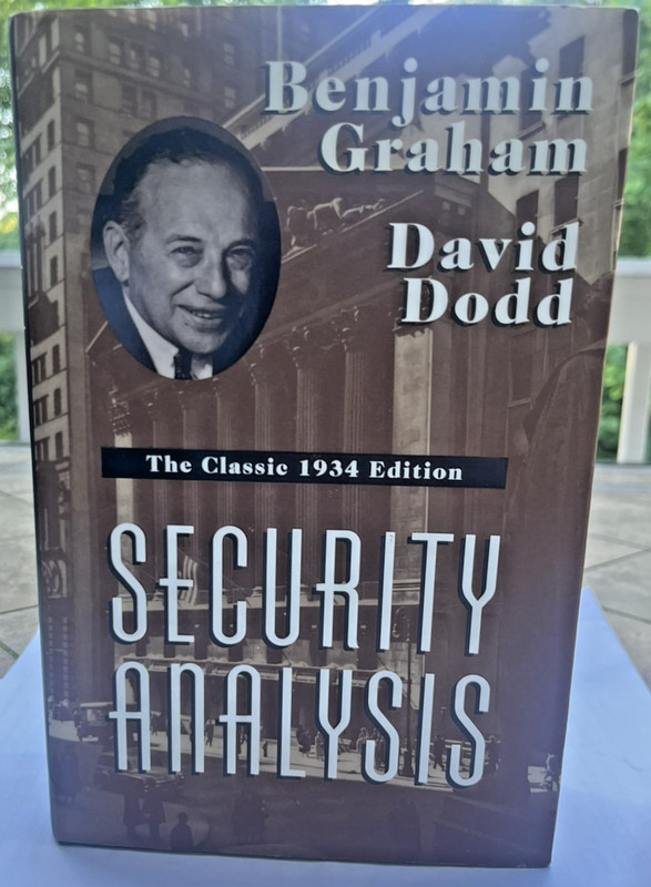 Security Analysis 1934 Edition Benjamin Graham Dav Dodd Invest HardCover Classic