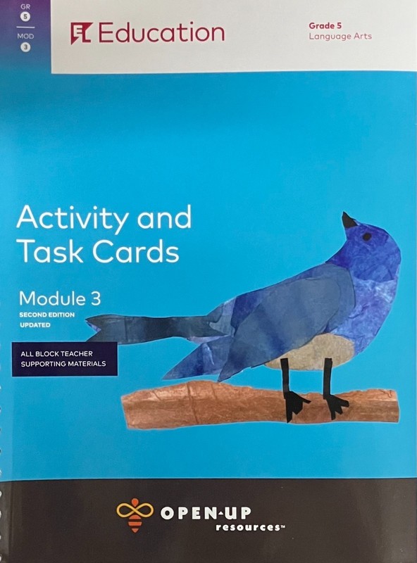 Open Up Resources, Grade 5 Language Arts Activity and Task Cards 2nd Ed. (NEW)