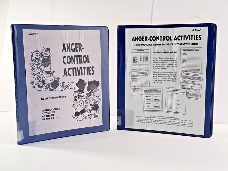 Reproducible Anger-Control Activities Binder Set Grades 1–6 & Secondary SEL Curr