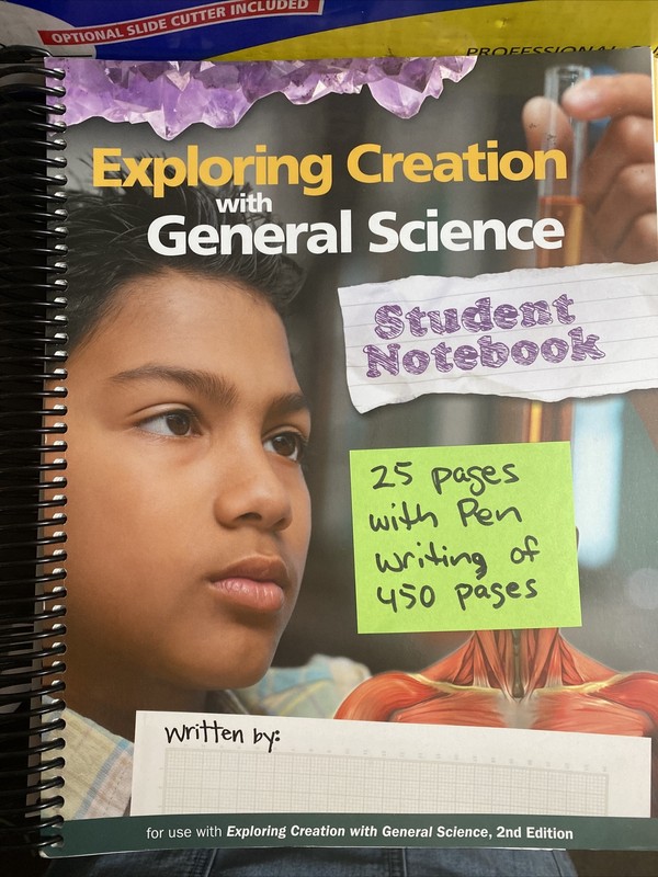 Apologia General Science (2nd Edition)Student Notebook (25 Pages W/ Pen Writing)
