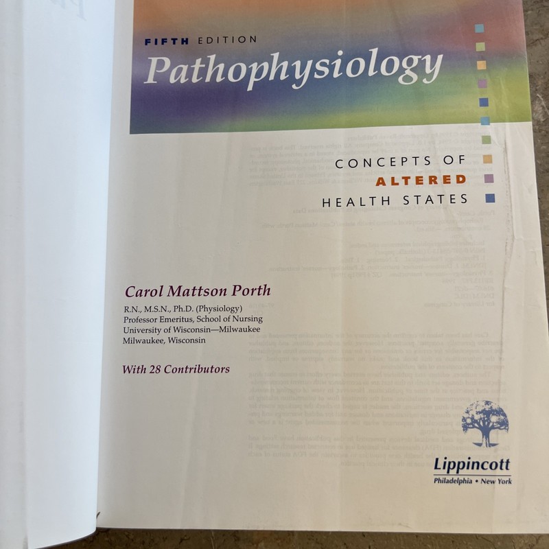 Pathophysiology: Concepts in Altered Health States 5th Edition (No Disk) gallery