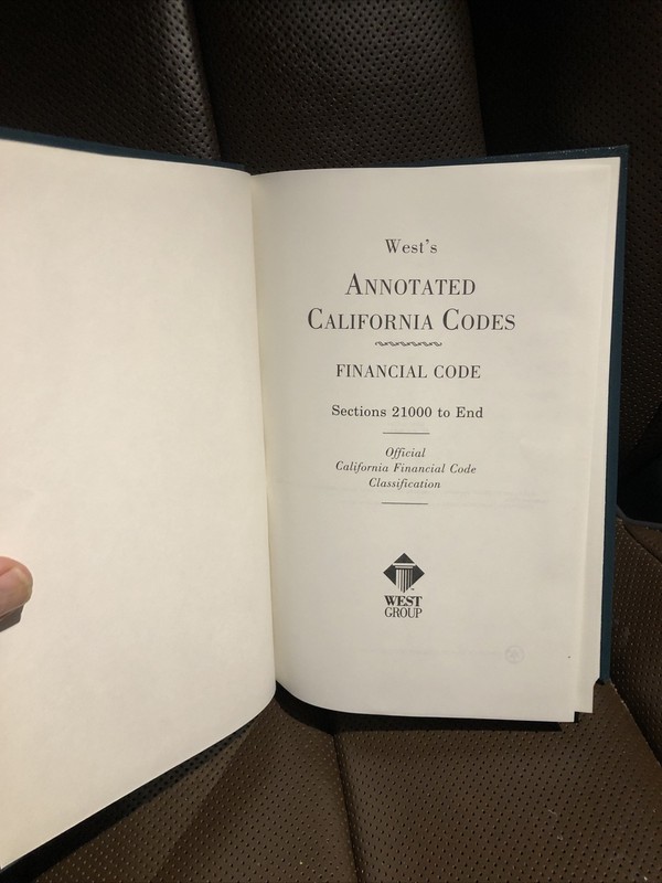 west’s annotared california codes 2100- End law book gallery