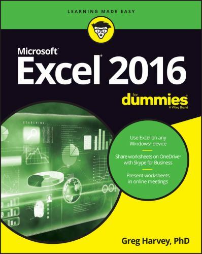 Excel 2016 For Dummies; For Dummies; Compute- 111929343X, paperback, Greg Harvey