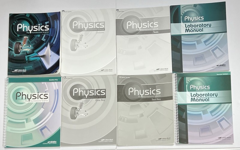 Abeka Physics Complete kit set Solution Key Lab Manual Quiz Test Textbook 2nd ed