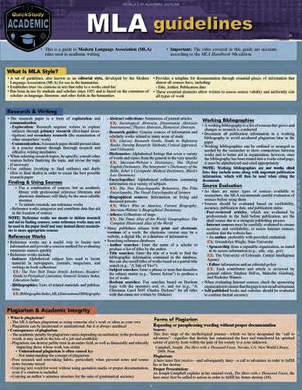 Apa/MLA Guidelines – 8th Edition: A Quickstudy… – McNamee Ma, Kaitlyn
