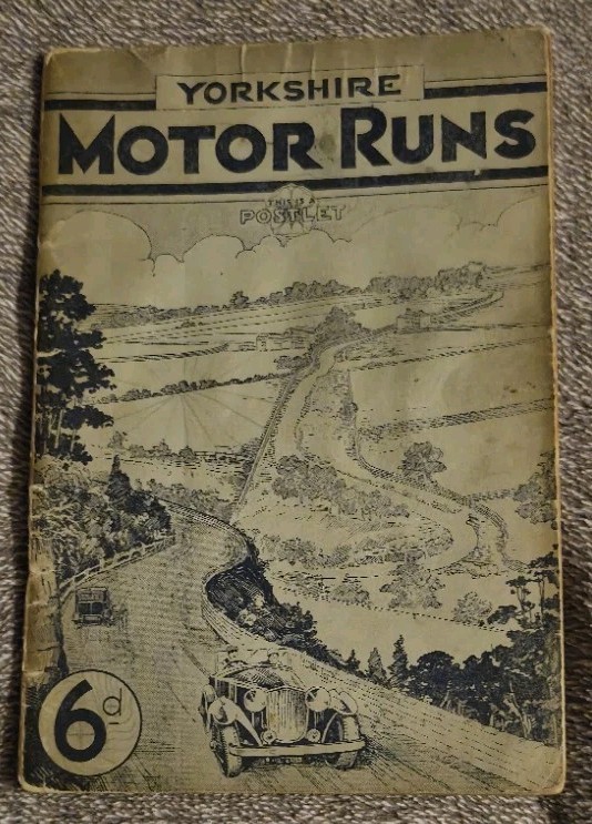 Vintage 1920s Motoring books Inc MAP YORKSHIRE and Book Of Day Trips YORKSHIRE