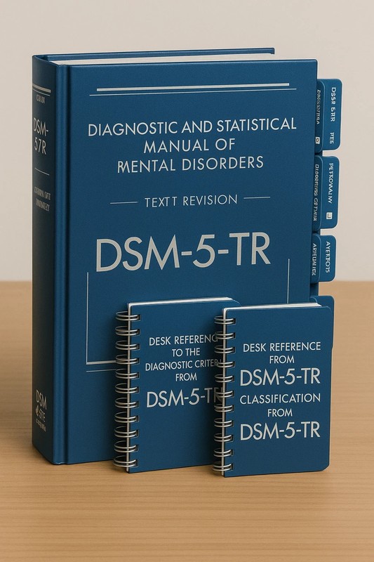 DSM-5-TR Hardcover + Tabs + Desk Reference + Classification 3 book set Lot of 5