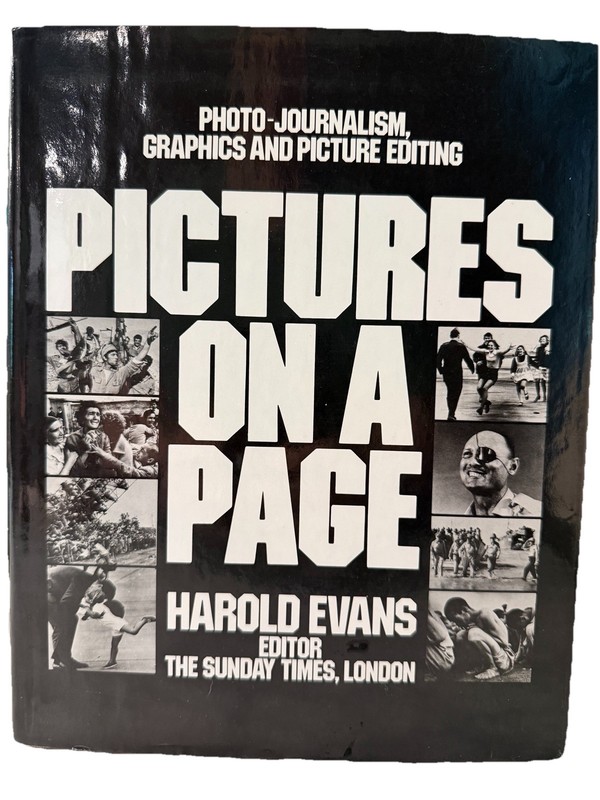 Pictures on a Page Harold Evans 1978 Hardcover DJ Photojournalism 1st Ed USA