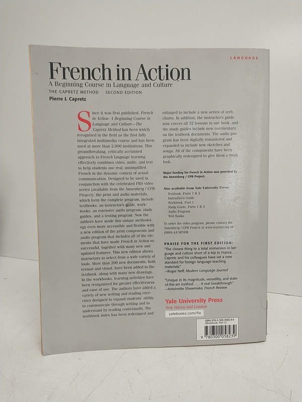 French in Action The Capretz Method Workbook Part 2 by Pierre Capretz Unwritten gallery
