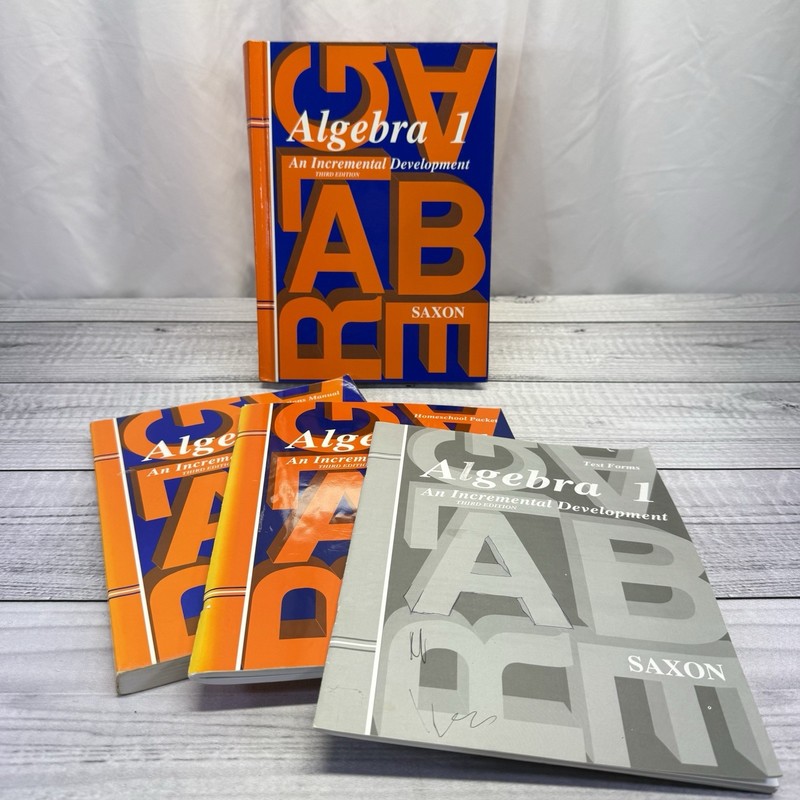 Saxon Math Algebra 1 Third Edition Complete Set Books Solutions Test Homeschool