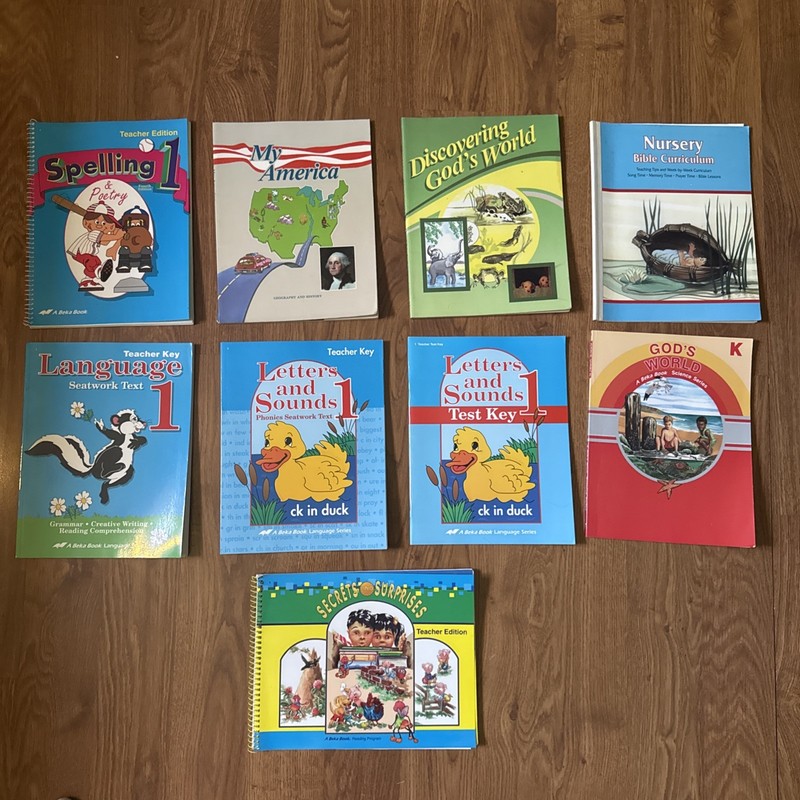 Lot Of 9 A Beka Books Paperbacks Mixed Grades And Subjects Home Schooling